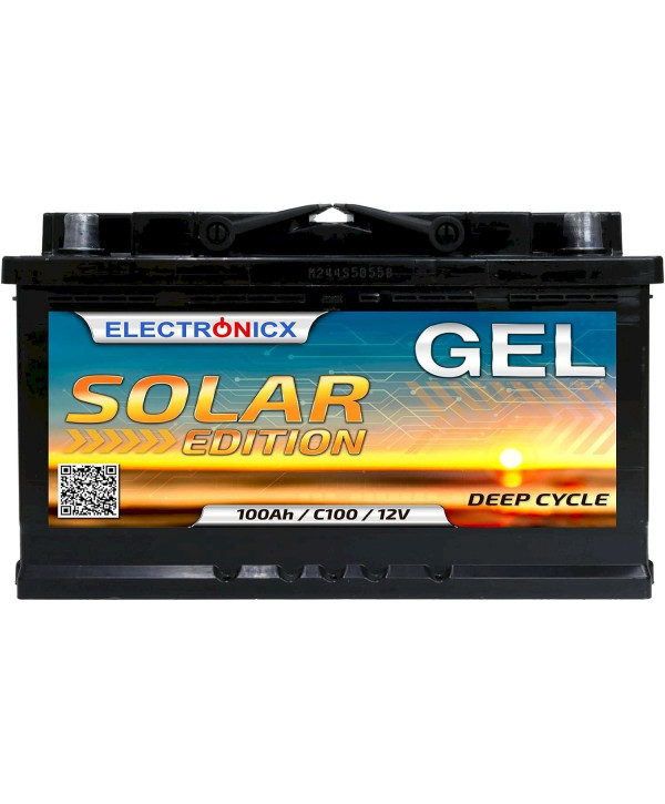 Electronicx Solar Edition GEL Batterie 100 AH 12V Solar Versorgung Solarbatterie