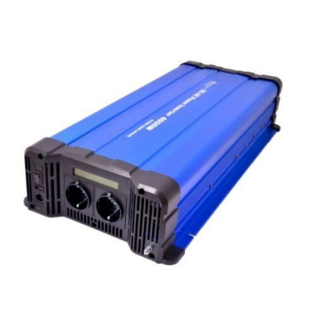 Solartronics Spannungswandler FS4000D 24V 4000 Watt reiner Sinus BLAU m. Display