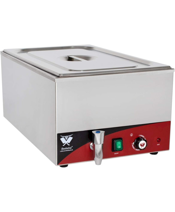 Beeketal BBM1 Speisenwärmer Wasserbad Bain Marie inkl. 1 x Behälter und Deckel