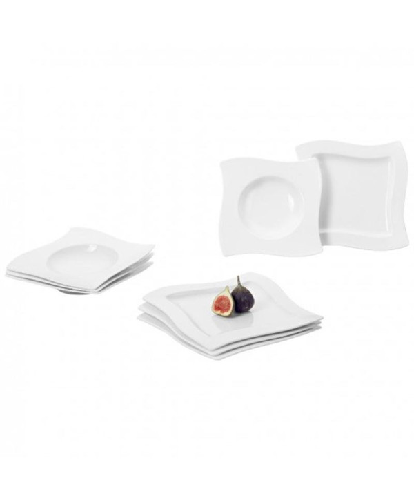 Villeroy & Boch NewWave Tafel-Set 8 tlg. Speiseteller Suppenteller