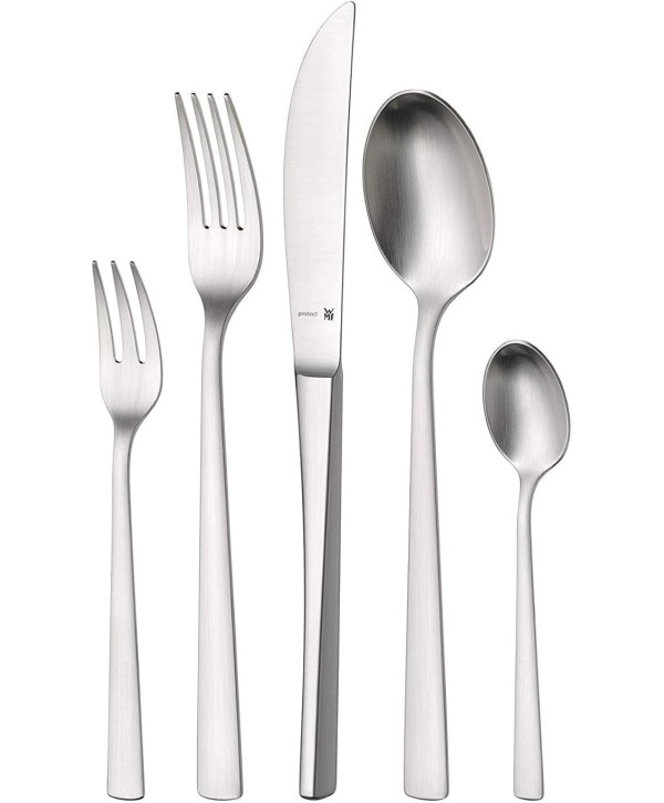 WMF Corvo Besteckset 6 Personen, 30-teilig, Hohlheftmesser, Cromargan protect Edelstahl mattiert