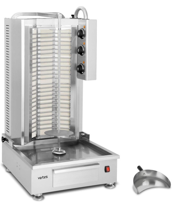 Vertes Dönergrill Gyrosgrill Kebab Schawarma Gyros Grill elektrisch 3 Brenner