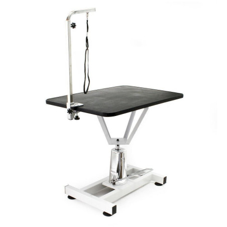 WilTec 51716 Table de toilettage Réglable en hauteur Table de soins Chien Chat Grooming Table