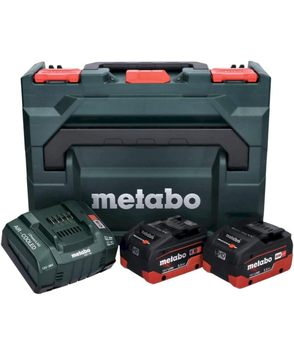 Metabo Akkuset Basic-Set 2 x LiHD 5.5 Ah + ML (685077000)