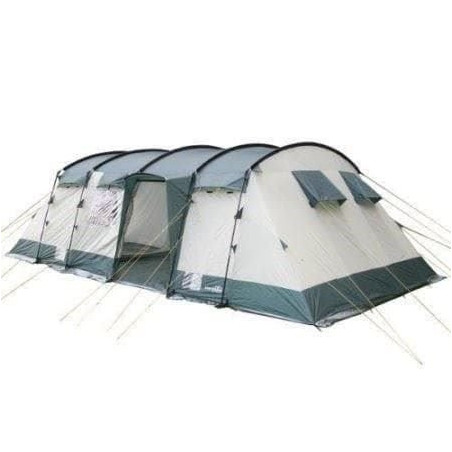 Skandika Hurricane 8 Tente de camping tunnel familiale pour 8 personnes 650 x 310 cm