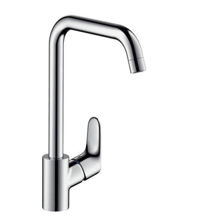 hansgrohe Focus Einhebel-Küchenmischer, Komfort-Höhe 260mm, Schwenkauslauf, chrom