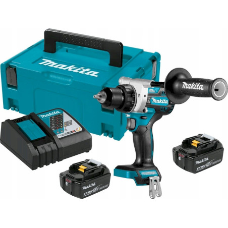 Makita DDF486RTJ Akku-Bohrschrauber (2 x 5Ah Akku + Schnellladegerät im MAKPAC)