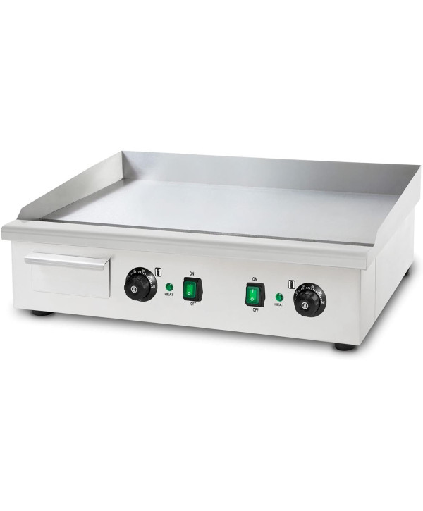 vertes Grillplatte Bratplatte 4400W Plancha Grill Elektrisch, Edelstahl