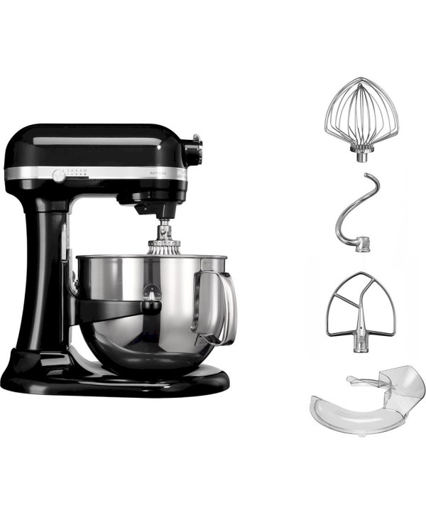 KitchenAid Artisan 5KSM7580X Küchenmaschine mit Schüsselheber 6,9L onyx schwarz