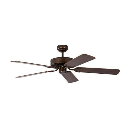 Ventilateur de plafond Potkuri Bronze vieilli / Noyer 132 cm