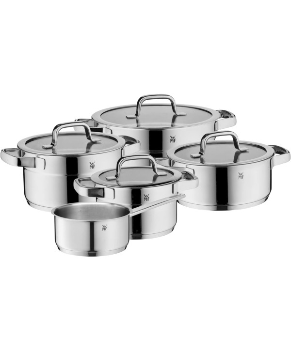 WMF Compact Cuisine lot de 5 casseroles à induction avec couvercle en verre