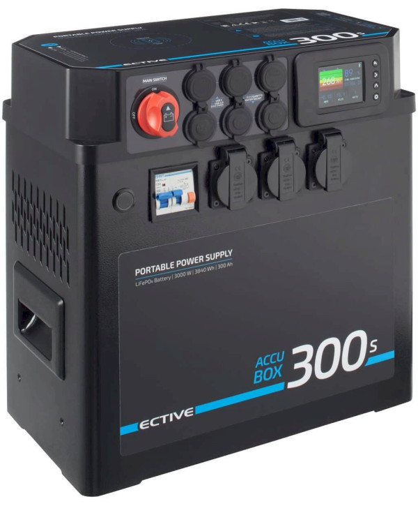 ECTIVE AccuBox 300S LiFePO4 Powerstation 3000W 3840Wh