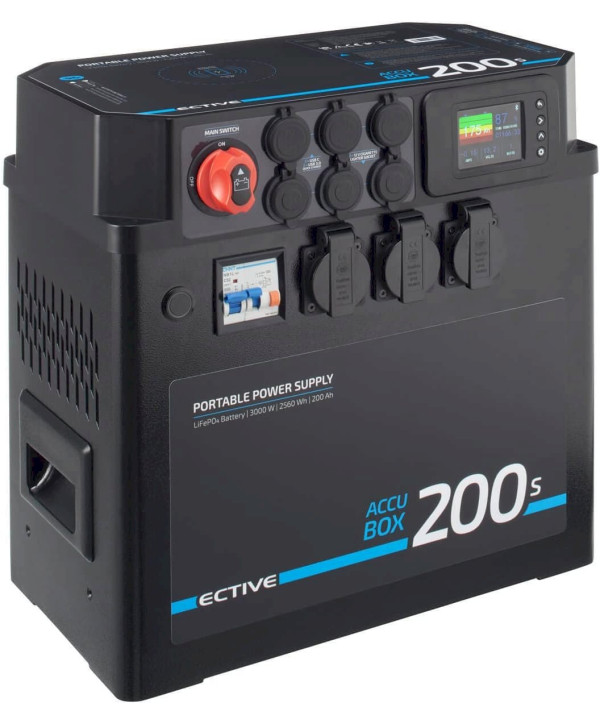 ECTIVE AccuBox 200S LiFePO4 Powerstation 3000W 2560Wh