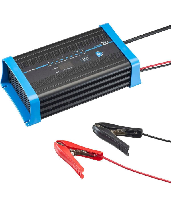 ECTIVE Multiload 20 LFP chargeur de batterie au lithium 20A/12V 8-étapes