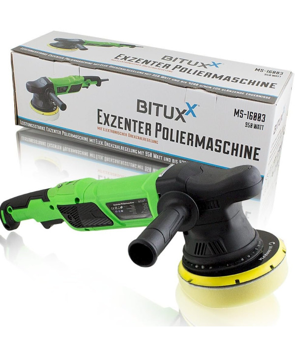 Bituxx Exzenter Autopoliermaschine polierer mit elektron. Drehzahlregelung 950W