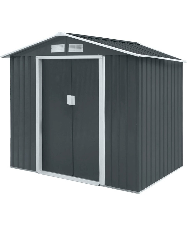 HATTORO S100 Abri de jardin métallique XL Abri de jardin Anthracite