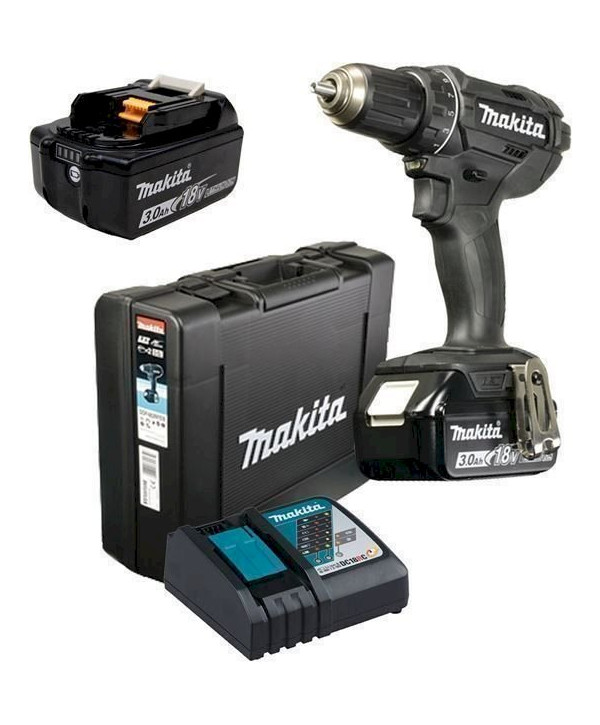 Makita DDF482RFEB Black Edition (2 x 3,0 Ah) Akku-Bohrschrauber