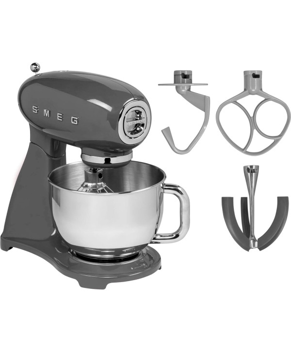 Smeg Küchenmaschine SMF03GREU 50er Retro Style Patisserie-Set slate grey