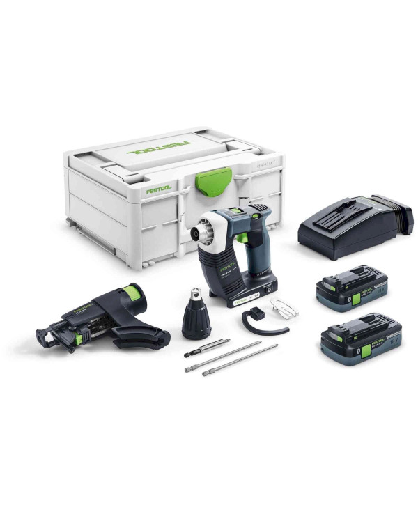 Festool DURADRIVE DWC 18-2500 HPC 4,0 I-Plus Akku-Bauschrauber (2x 4Ah Akkus + Ladegerät)