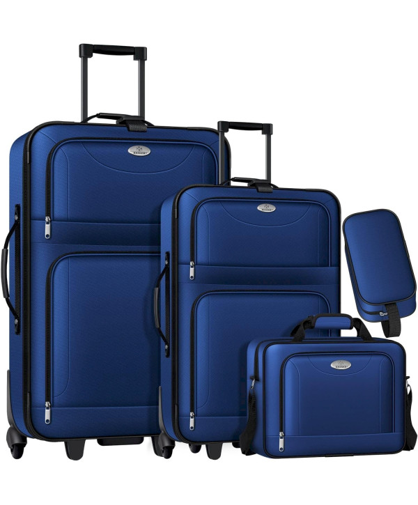 Reisekoffer 4tlg Set S-M-L-XL Reisetaschen blau