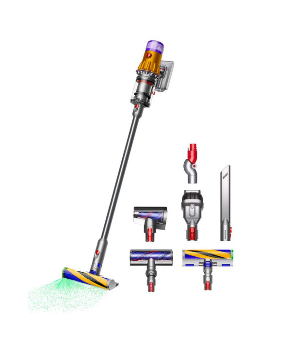 Dyson V12 Detect Slim Absolute Akku-Staubsauger (Gelb/Nickel)