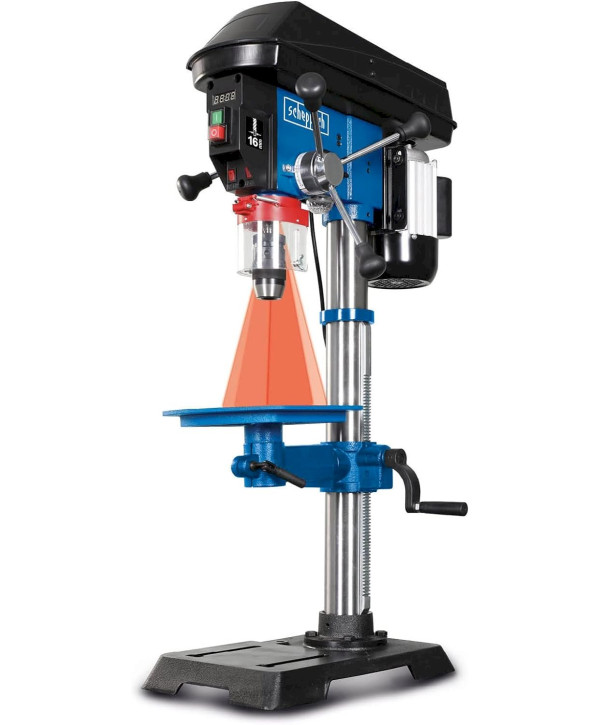 SCHEPPACH Ständerbohrmaschine DP18 Tischbohrmaschine Säulenbohrmaschine Laser