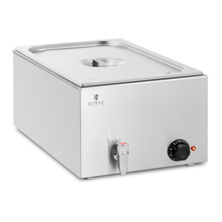 Bain-marie - 600 W - 1 x GN 1/1 mit Ablasshahn