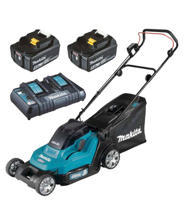 Makita DLM432PT2 tondeuse à gazon sans fil (avec 2x batteries 5Ah et chargeur)